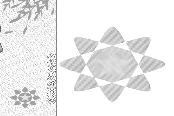 Latent patterns embedded in security artwork
