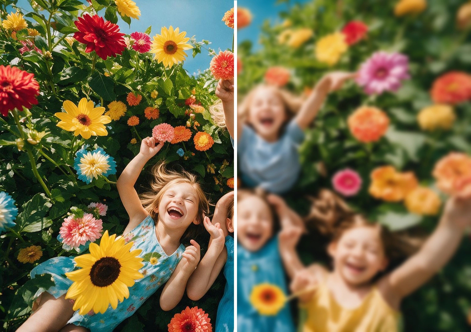 PhotoPack sharp and blurred image comparison